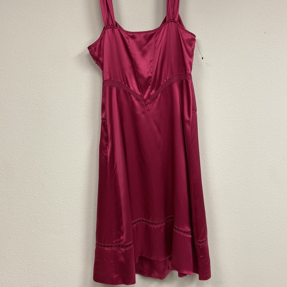 Marc Jacobs 100% Silk Slip Dress Size 10 NWT pink Y2K twilight festival midi - Picture 8 of 16